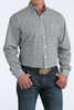 CINCH BLUE GEOMETRIC PRINT - MENS SHIRT  - MTW1106080