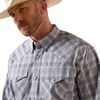 ARIAT PRO FINLEY NIGHT SHADOW BLUE - MENS SHIRT  - 10073518