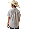 ARIAT SETON WHITE SOUTHWEST PRINT - KIDS BOYS SHIRT - 10073674