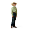 ARIAT SMITTY LODEN FROST PRINT - KIDS BOYS SHIRT - 10073673