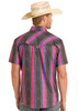 ROCK & ROLL TEK RIPSTOP STRIPES BLACK - MENS SHIRT  - BMN3S08684