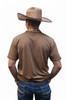 ARIAT LOGO TEK PARTRIDGE BROWN - MENS POLO  - 10080781