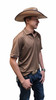 ARIAT LOGO TEK PARTRIDGE BROWN - MENS POLO  - 10080781