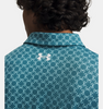 UNDER ARMOUR MATCHPLAY BLUE HAZE PRINT - MENS POLO  - 6009800-467