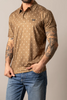 KIMES RANCH BARTRAM BROWN PRINT - MENS POLO  - MSH0000210