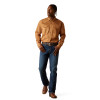 ARIAT SOLID TWILL CLASSIC FIT TAN - MENS SHIRT  - 10062473