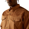 ARIAT SOLID TWILL CLASSIC FIT TAN - MENS SHIRT  - 10062473