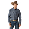 ARIAT TRIP FITTED CHAMBRAY PRINT - MENS SHIRT  - 10062175
