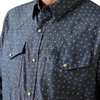 ARIAT TRIP FITTED CHAMBRAY PRINT - MENS SHIRT  - 10062175