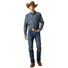 ARIAT TRIP FITTED CHAMBRAY PRINT - MENS SHIRT  - 10062175