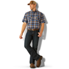 ARIAT REBAR DURASTRETCH BLUE PLAID - MENS SHIRT  - 10055267