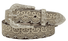 3-D BELT TAN LACE AND BEAD OVERLAY BELT - ACCESSORIES BELT LADIES - DA3650