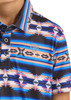 ROCK & ROLL ROYAL BLUE AZTEC PRINT POLO - KIDS BOYS POLO - BB51T08722