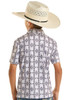 ROCK & ROLL LIGHT GREY AZTEC PRINT POLO - KIDS BOYS POLO - BB51T08724
