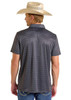 ROCK & ROLL BLACK GEO PRINT - MENS POLO  - BM51T06617