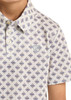 ROCK & ROLL NATURAL MINI AZTEC GEO PRINTED - KIDS BOYS POLO - BB51T08711