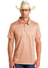 ROCK & ROLL ORANGE GEO PRINTED - MENS POLO  - BM51T06614
