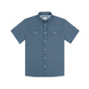 PONCHO  THE DOGTOOTH SLATE BLUE - MENS SHIRT  - THE DOGTOOTH