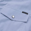 PONCHO  THE PADRE BLUE MICROCHECK - MENS SHIRT  - THE PADRE