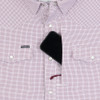 PONCHO  THE HOWDY MAROON MICROCHECK - MENS SHIRT  - THE HOWDY
