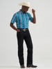 WRANGLER CHECOTAH TURQUOISE MULTI PRINT - MENS SHIRT  - 112379227
