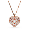SWAROVSKI IDYLLIA PENDANT HEART ROSE - ACCESSORIES JEWELRY NECKLACE - 5680402