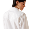 ARIAT LATTICE WHITE SHIRT - LADIES SHIRT  - 10073667