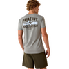 ARIAT BANNER BADGE PRING GREY - MENS TEE  - 10073955
