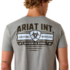 ARIAT BANNER BADGE PRING GREY - MENS TEE  - 10073955
