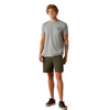 ARIAT BANNER BADGE PRING GREY - MENS TEE COR - 10073955