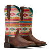 ARIAT ROUND UP TAN SOUTHWEST EMBOSS - BOOT LADIES  - 10061221