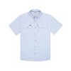 PONCHO  THE ANCHOA BLUE MICROCHECK - MENS SHIRT  - THE ANCHOA
