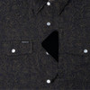 PONCHO  BLACK FLORAL PERFORMANCE NYLON - MENS SHIRT WESTERN SNAPS - THE PAT GARRETT