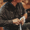 PONCHO  BLACK FLORAL PERFORMANCE NYLON - MENS SHIRT WESTERN SNAPS - THE PAT GARRETT