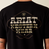 ARIAT COUNTRY WESTERN LOCKUP BLACK - MENS TEE  - 10073418
