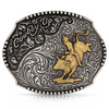 ATTITUDE BY MONTANA SILVERSMITHS COWBOY UP BULL RIDER - ACC BUCKLE  - A1031P