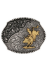 ATTITUDE BY MONTANA SILVERSMITHS COWBOY UP BULL RIDER - ACC BUCKLE  - A1031P