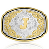 ATTITUDE BY MONTANA SILVERSMITHS WESTERN INITIAL BUCKLE J - ACC BUCKLE  - A1047J