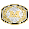ATTITUDE BY MONTANA SILVERSMITHS WESTERN INITIAL BUCKLE M - ACC BUCKLE  - A1047M
