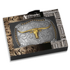 ATTITUDE BY MONTANA SILVERSMITHS LONGHORN LEGACY - ACC BUCKLE  - A1072P