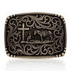 ATTITUDE BY MONTANA SILVERSMITHS SURROUNDED BY FAITH - ACC BUCKLE  - A1076C