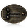 ATTITUDE BY MONTANA SILVERSMITHS FAITH IN HIM CHRISTIAN COWBOY - ACC BUCKLE  - A1080C