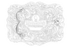 MONTANA SILVERSMITHS SHADOW MESA CRACKED EARTH - ACC BUCKLE  - 58510-528