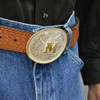 MONTANA SILVERSMITHS INITIAL M SILVER  TWO TONED - ACC BUCKLE  - 700M