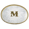 MONTANA SILVERSMITHS INITIAL M SILVER  TWO TONED - ACC BUCKLE  - 700M