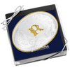 MONTANA SILVERSMITHS INITIAL R SILVER  TWO TONED - ACC BUCKLE  - 700R