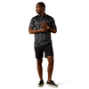 ARIAT BLACK GEO PRINT - MENS POLO  - 10076068