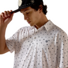 ARIAT WHITE WESTERN TOSS PRINT - MENS POLO  - 10073470