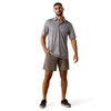 ARIAT WHITE GEO X PRINT - MENS POLO  - 10073471