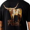 ARIAT COWMOOFLAGE BLACK - MENS TEE  - 10073419